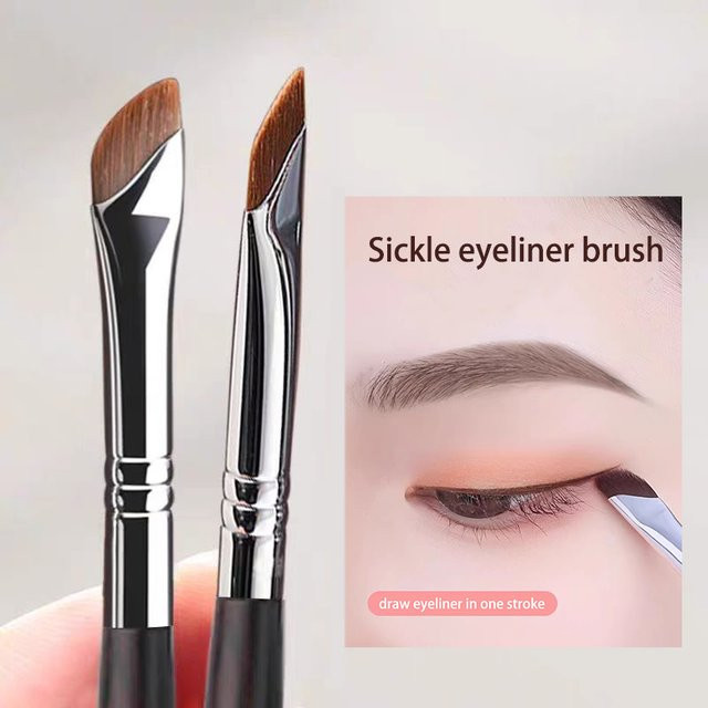 Sichel-Eyeliner-Pinsel, Lidschatten-Klingenpinsel, Detailpinsel, Unisex - Bild 1