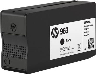 HP 963 Original Tintenpatrone Schwarz 24,09 ml für Officejet Pro 9010, 9012, 9013, 9014, 9015, 9016, 9019, 9020, 9022, 9023, 9025 - Bild 1