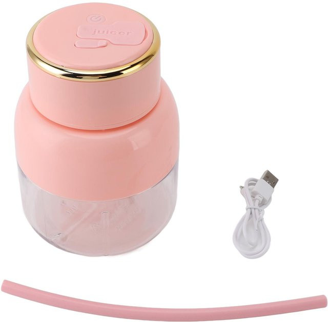 CosyHome Tragbarer elektrischer Mixer in Beige mit 800 ml Fassungsvermögen, USB wiederaufladbarer Saftbecher und Entsafter - Bild 1