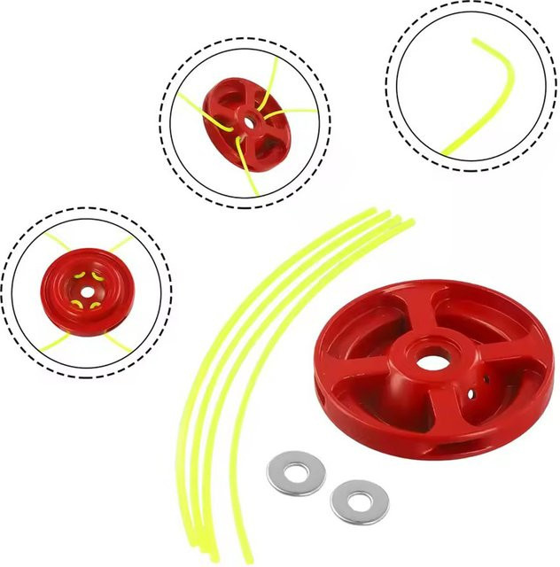 Ninth World Universeller Ersatz-Rasenmäher aus Aluminiumlegierung in Rot - Bild 1
