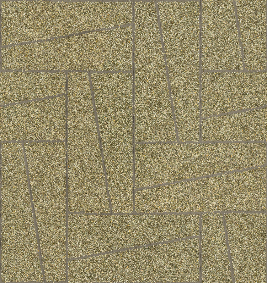 Omexco Tapete Stepping Stone MNE6004 in Beige mit geometrischem Design - Bild 1
