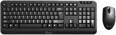 MediaRange MROS108 Tastatur-und-Maus-Set in Schwarz mit USB-A Anschluss und deutscher QWERTZ-Belegung - Bild 1