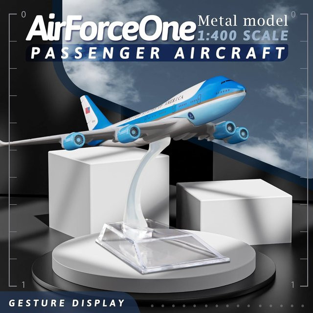 ZOCO The Air Force One 747 Modellflugzeug, 1:400, Metall - Bild 1