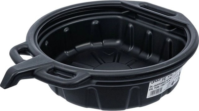 BGS Öl-Auffangwanne aus Kunststoff mit Ausgießer, Schwarz, 8 l - Bild 1