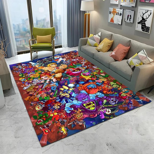 He Man Masters of the Universe Teppich von YunhengTechnology, rutschfeste Kinder Bodenmatte aus Polyester, B/B: 60 x 90 cm, Mehrfarbig - Bild 1