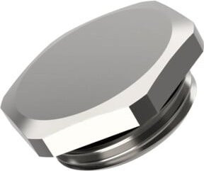 Lapp Skindicht BL-M Blindstopfen Verschlussschraube mit O-Ring Messing vernickelt Silber 20 x 1,5 mm 50 Stück - Bild 1