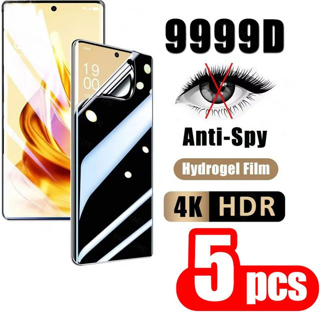 Anti-Spy Hydrogel Displayschutz für Apple iPhone 11 bis iPhone 17 Pro Max, Privatsphäre-Schutz, Vollabdeckung, transparent - Bild 1