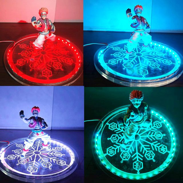 Bandai Anime Demon Slayer Kimetsu no Yaiba Infinity Castle Akaza Actionfigur mit LED-Lichtmodell in Multicolor - Bild 1