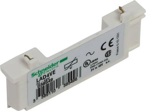 Schneider Electric LAD4TB Beschaltungsmodul mit Spezialdiode 24V AC/DC in Weiß - Bild 1