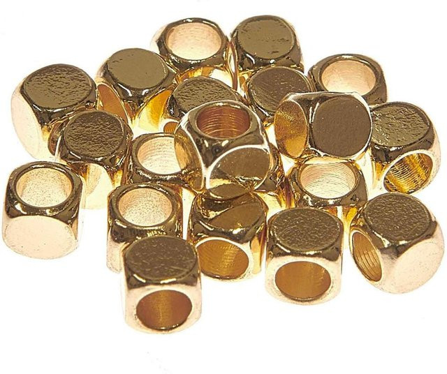 itoshii Würfelperlen Gold - Bild 1