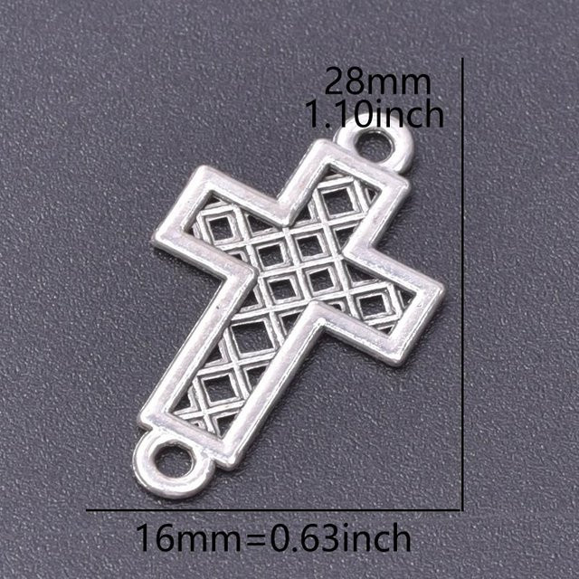 Binchi Outdoor Product Kreuz-Anhänger, Zinklegierung, gray, Damen - Bild 1