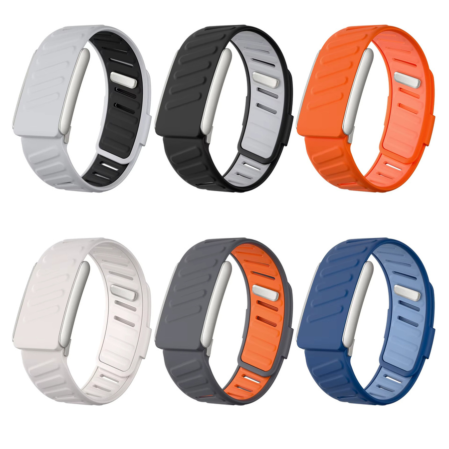JBAILI Uhrenarmband Silikon, Weiß, Wasserdicht - Bild 2