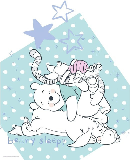 Komar Wandbild Winnie Pooh Beary Sleepy, bunt, B: 40 cm, H: 50 cm - Bild 1