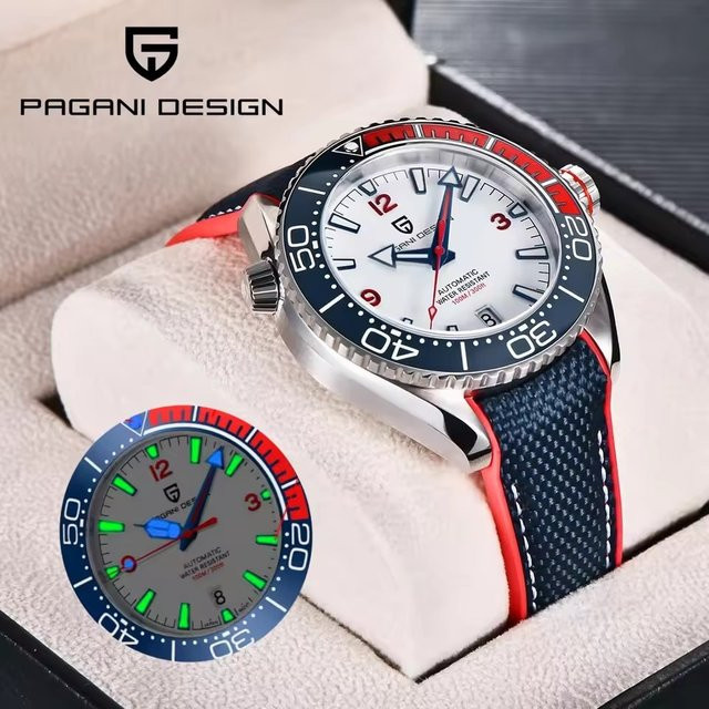 PAGANI DESIGN Armbanduhr, Automatik, Edelstahl, Saphirglas, 42 mm, Herren - Bild 1