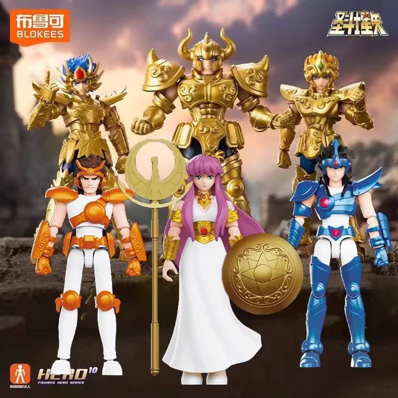 Blokees Gold Saint Actionfigur Galaxy Version 02 Waage Dohko Schütze Saint Seiya Bausatz-Spielzeug - Bild 2