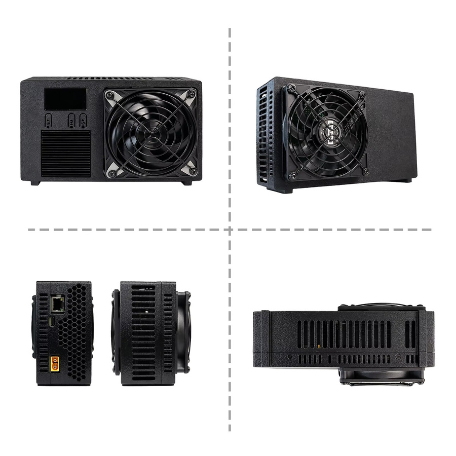 Luckyaxe B401 8TH/s Bitcoin Miner SHA256 ASIC BTC Home Mining Machine in Schwarz mit Dual-Band WiFi 2.4G/5G und RJ45 Ethernet - Bild 5
