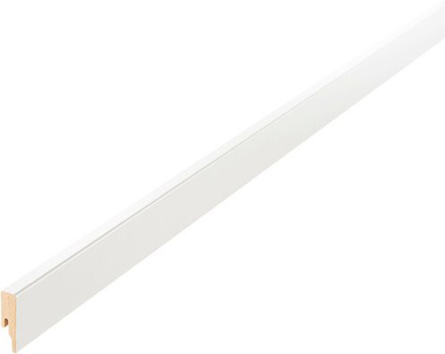 MODERNA Sockelleiste aus MDF in Weiß, L: 238 cm, H: 6 cm, T: 1,6 cm - Bild 1