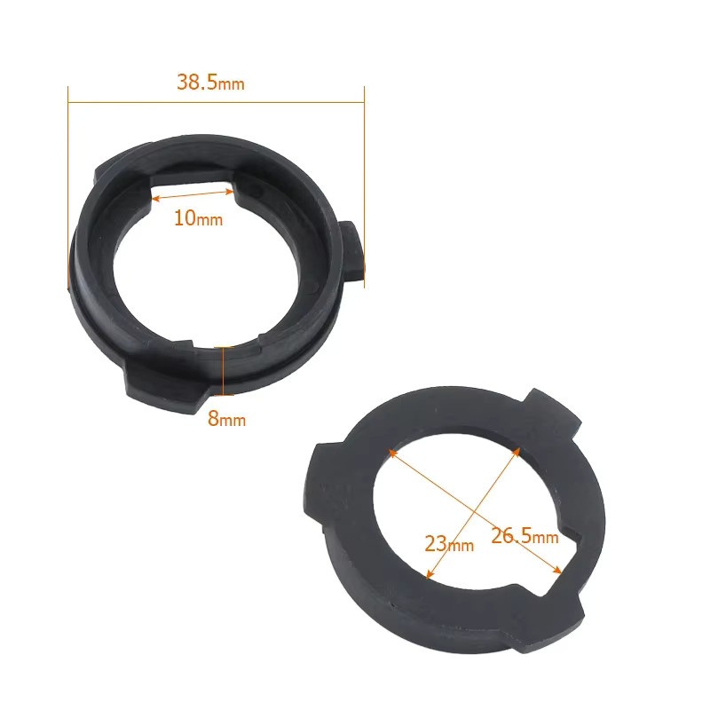 APMATAUTO 10er Set H7 LED Scheinwerfer Lampen Halter Adapter Basis in Schwarz für MG Maxus, VW Polo, Lavida, Lamando, Touran, Tiguan und Skoda Octavia - Bild 3