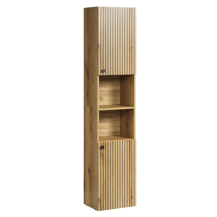 Trendteam Hochschrank Pure Bliss in Artisan Eiche mit gefrästen Rillen, B/H/T: 40 x 186 x 31 cm - Bild 2