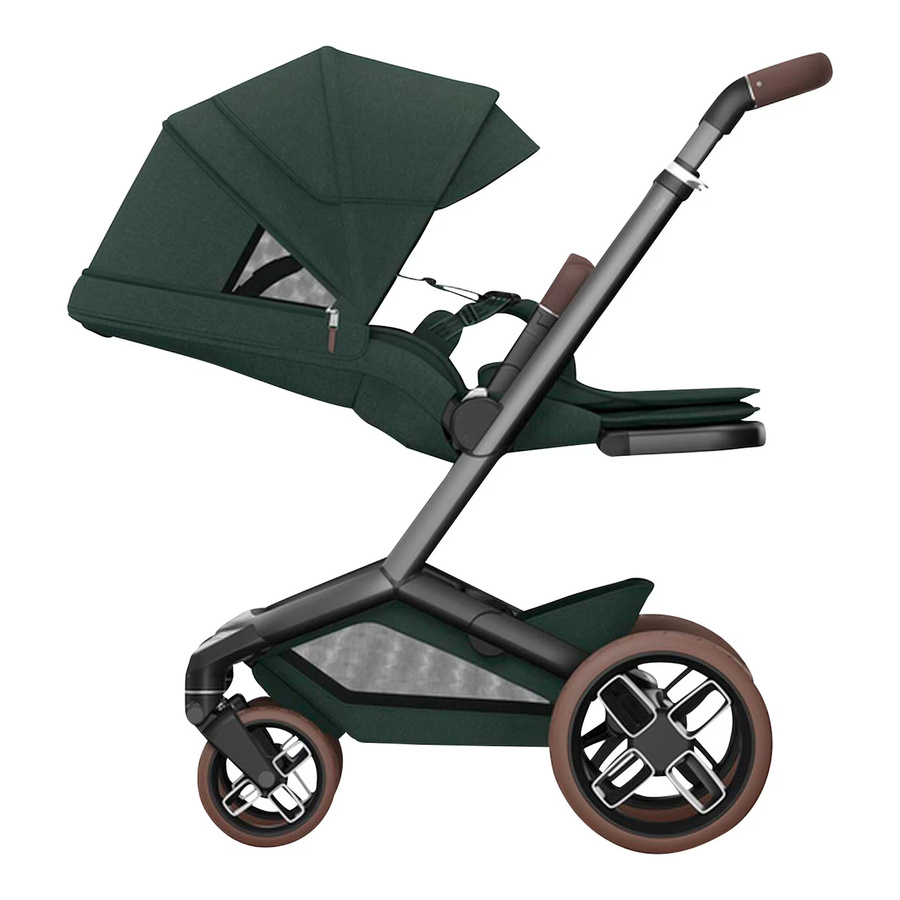 Maxi-Cosi Kombikinderwagen Fame Travel-Set 4in1 in Grün inklusive Babyschale Pebble 360 Pro 2, Isofix-Basis FamilyFix 360 Pro und Wickeltasche - Bild 2