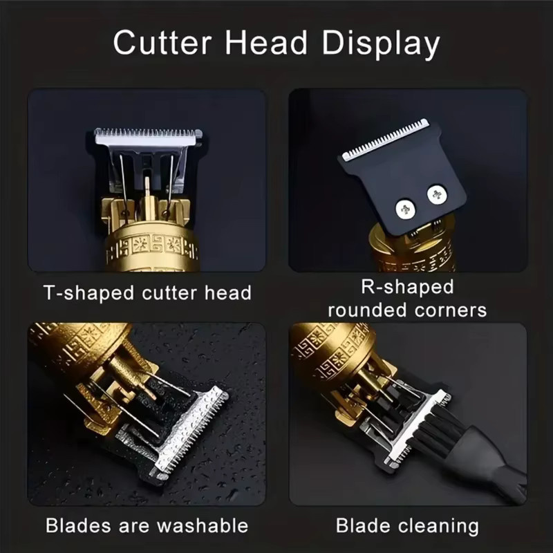 Vintage Haar- und Barttrimmer, Gold, Herren - Bild 3
