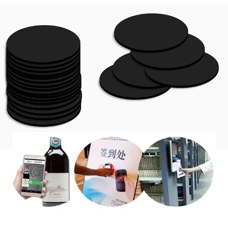 YEVERAXIN Ntag215 NFC Coin Tags, wasserdichte PVC RFID Badges, 13,56MHz, Farbe: Weiß, Durchmesser: 25 mm - Bild 2