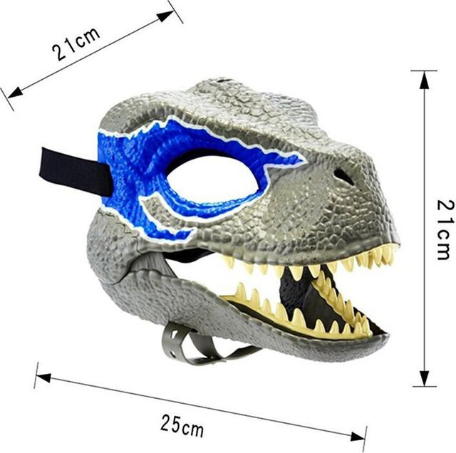 EmilyWoo Dinosaurier-Maske, Grau - Bild 1