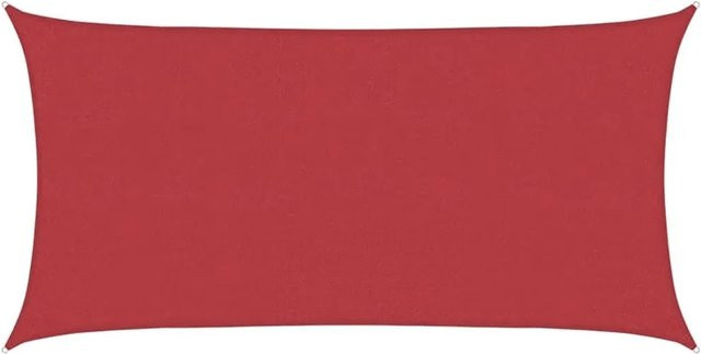 Furnicato Sonnensegel aus HDPE in Rot, Rechteckig, B: 700 cm, T: 400 cm - Bild 1