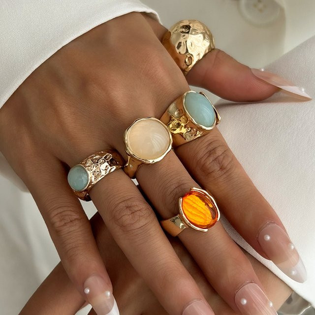 Ingemark Ringe, Gold Farbe, Unregelmäßig, Damen - Bild 1