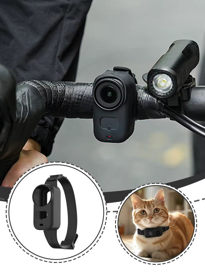DJI Osmo Nano Kamera-Zubehör: Verstellbares Silikon-Armband für Haustiere in Schwarz - Bild 6