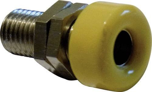 Schnepp Laborbuchse für den vertikalen Einbau, Farbe Gelb, Stift-Ø: 4mm - Bild 1