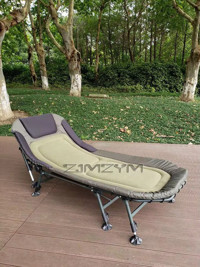 ZJMZYM Klappbett als tragbarer Liegestuhl und Nickerchenbett für Camping und Haushalt - Bild 2
