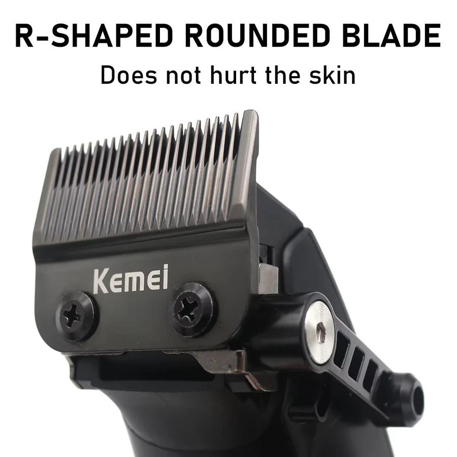 Kemei KM-1856 Herren-Haarschneidemaschine, Schwarz - Bild 2