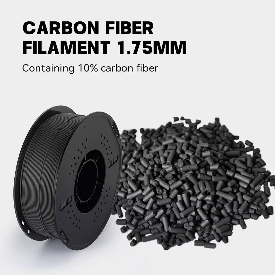 KINGROON Carbonfaser 3D-Drucker Filament für FDM, 1,75mm, Schwarz - Bild 3