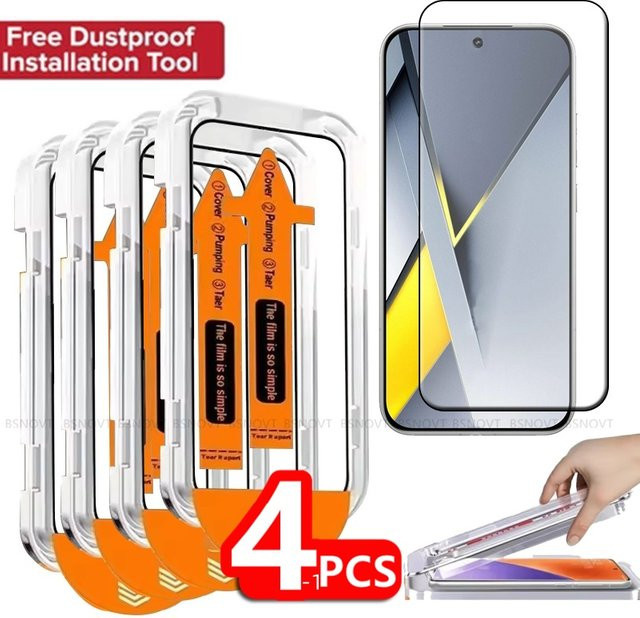 Xiaomi Poco F8 Pro Panzerglas Screen Protector mit voller Abdeckung und 9H Härte in Transparent - Bild 1