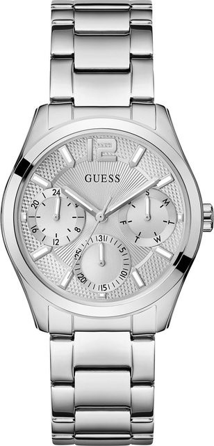 Guess Armbanduhr Zoe, Quarz, Edelstahl, Silber, 38 mm, Damen - Bild 1