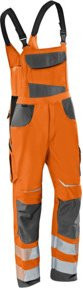 Kübler Latzhose REFLECTIQ PSA 2 in Warnorange/Anthrazit mit Cordura-Material - Bild 1