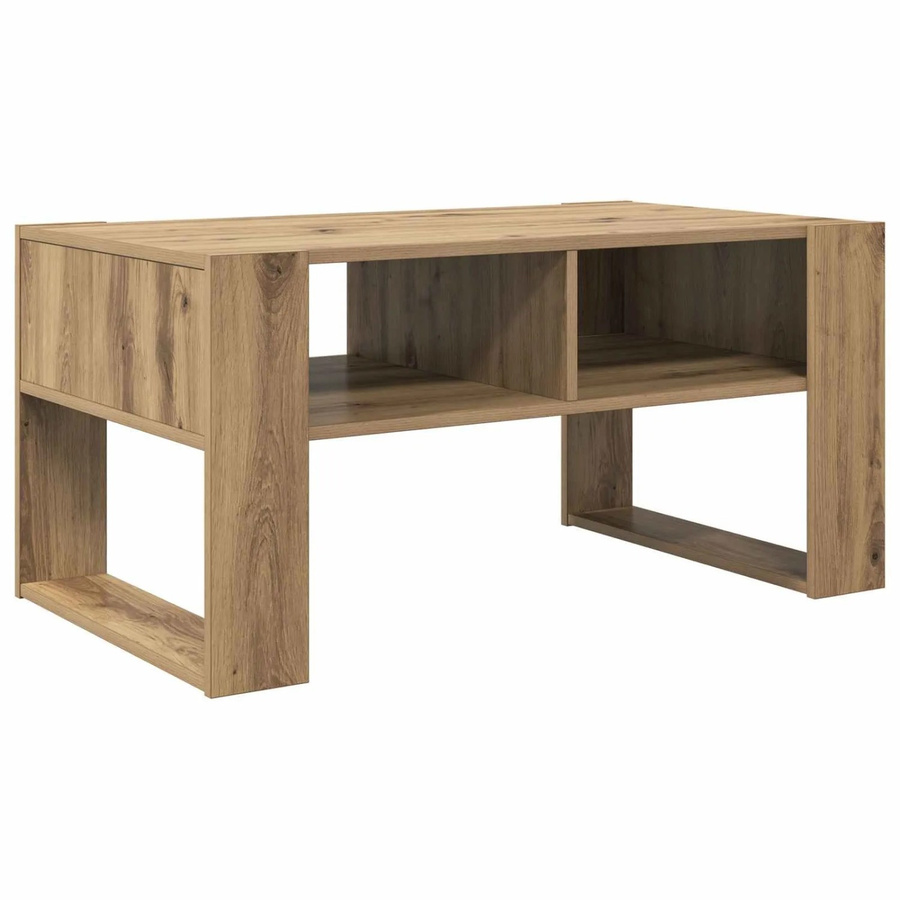 vidaXL Couchtisch Artisan-Eiche in Braun aus Holzwerkstoff mit modernem Design, B/T/H: 92 x 53 x 45 cm - Bild 2