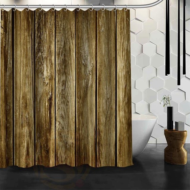 Baifenbai Home Furnishing Duschvorhang Der alte Wald aus wasserdichtem Polyester in Grün und Braun, B: 165 cm, H: 200 cm - Bild 1