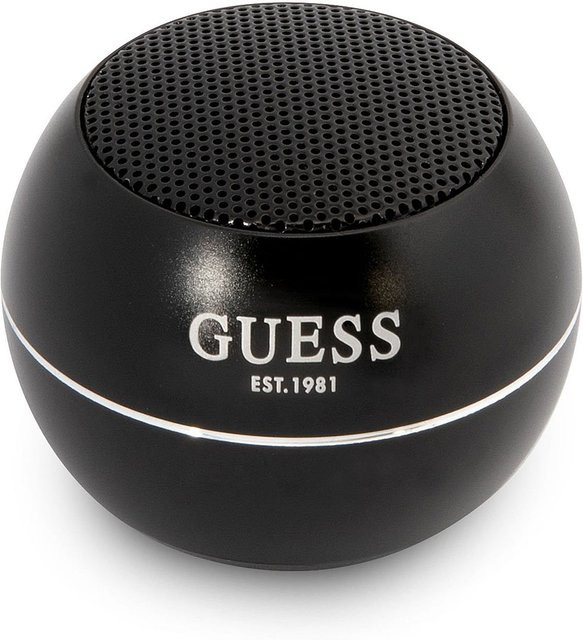 Tragbarer Bluetooth-Lautsprecher von Guess in Schwarz mit 3W Leistung - Bild 1