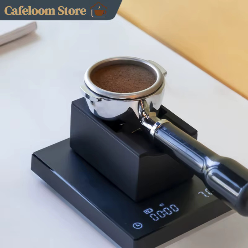 Timemore Mini Cube Espresso Siebträgerhalter in Schwarz, rutschfester Tamper-Stützständer für Espresso-Maschinen - Bild 2