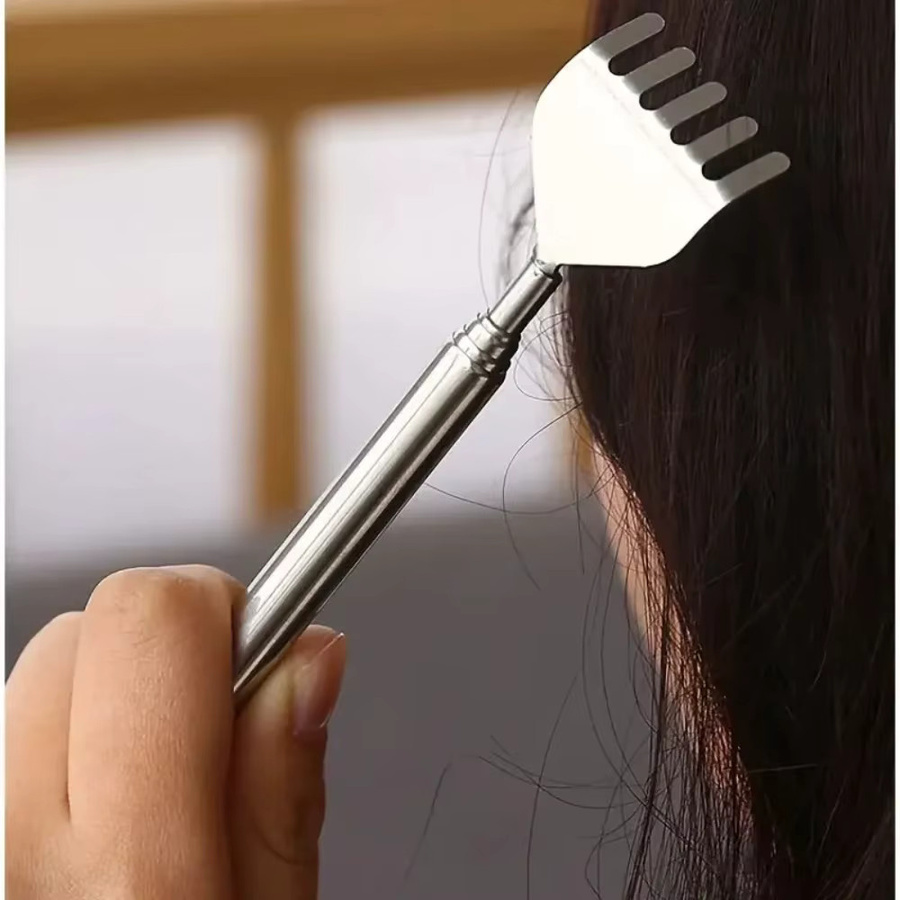 DUTRIEUX Teleskop-Taschen-Kratzmassageset aus Edelstahl - Bild 3