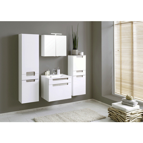 HELD MÖBEL Midischrank Siena in Weiss, Wandmontage mit Soft-Close-Türen, B/H/T: 40 x 105 x 27 cm - Bild 1
