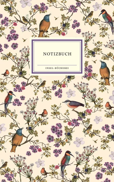 Notizbuch Insel-Bücherei Singvögel in Creme und Beige - Bild 1
