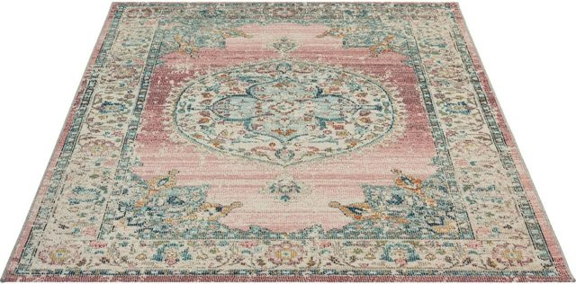 Floornovo Indoor & Outdoor Teppich Nr. 153, Orient Teppichläufer aus Polypropylen, Pink, B/T: 80 x 300 cm - Bild 1