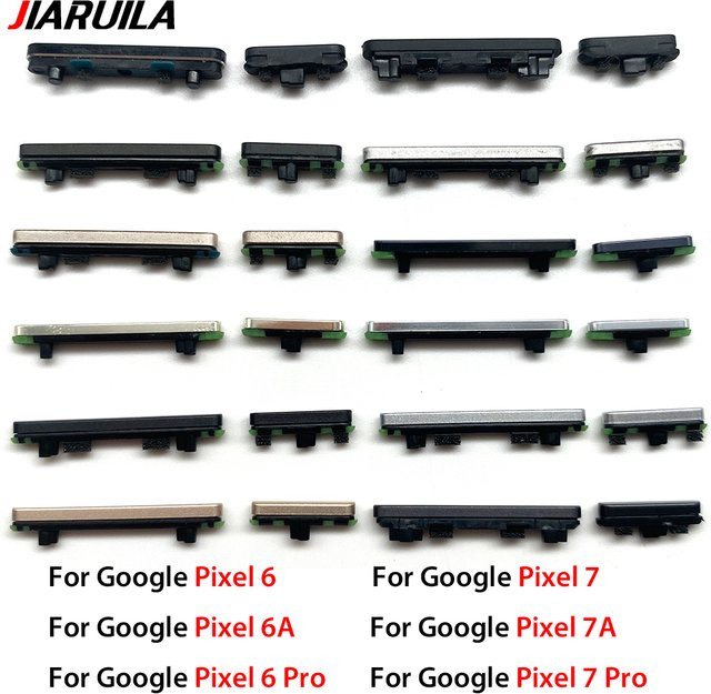 Ersatzteil-Tastenset mit Lautstärketaste und Ein-/Aus-Taste in Blau für Google Pixel 6, 6 Pro, 6A, 7, 7 Pro und 7A - Bild 1