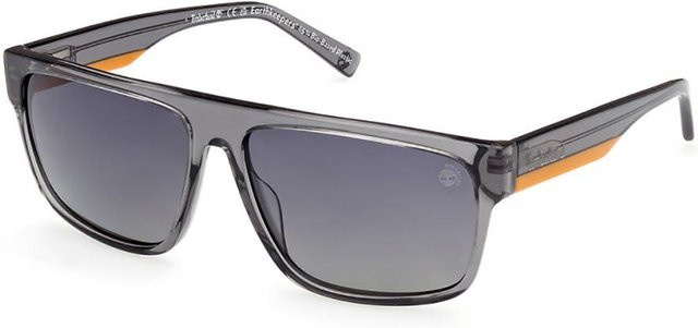 Timberland TB9342 Sonnenbrille, Vollrand, Quadratisch, Transparent Grey, Herren, polarisiert - Bild 1