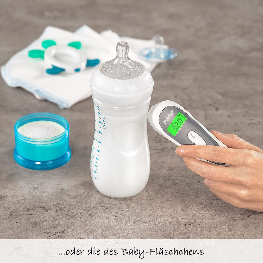 REER 3-in-1 Infrarot-Fieberthermometer Colour SoftTemp für Ohr und Stirn in Grau und Weiß - Bild 6