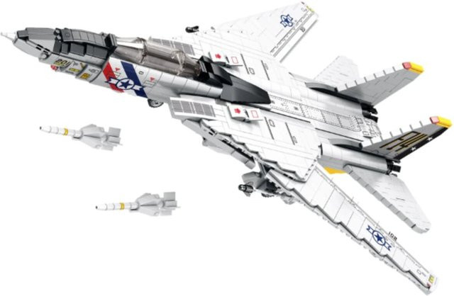Reobrix Kampfjet Klemmbaustein 1600 Teile ab 14 Jahren - Bild 1