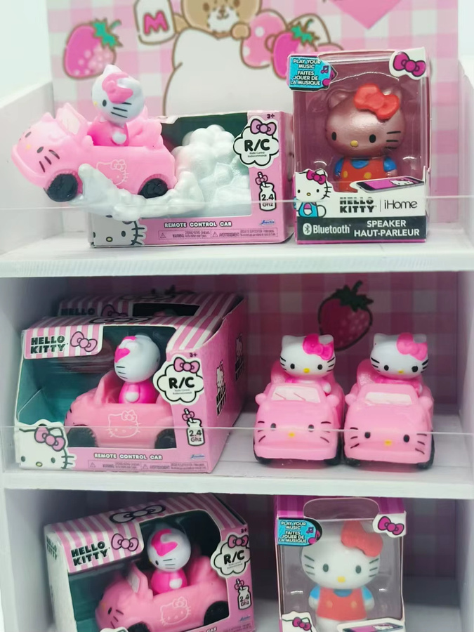 re-ment Hello Kitty Mini-RC-Auto, Spielzeugauto, Maßstab 1:64, rosa, ab 3 Jahren - Bild 4